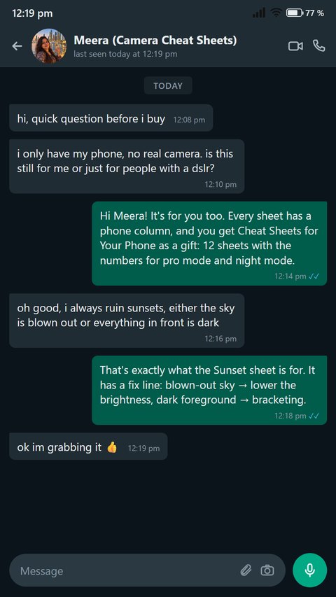 Someone asks before buying whether it works for them, since they only have a phone